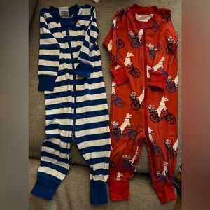 Two pairs of Hanna Andersson Pajamas